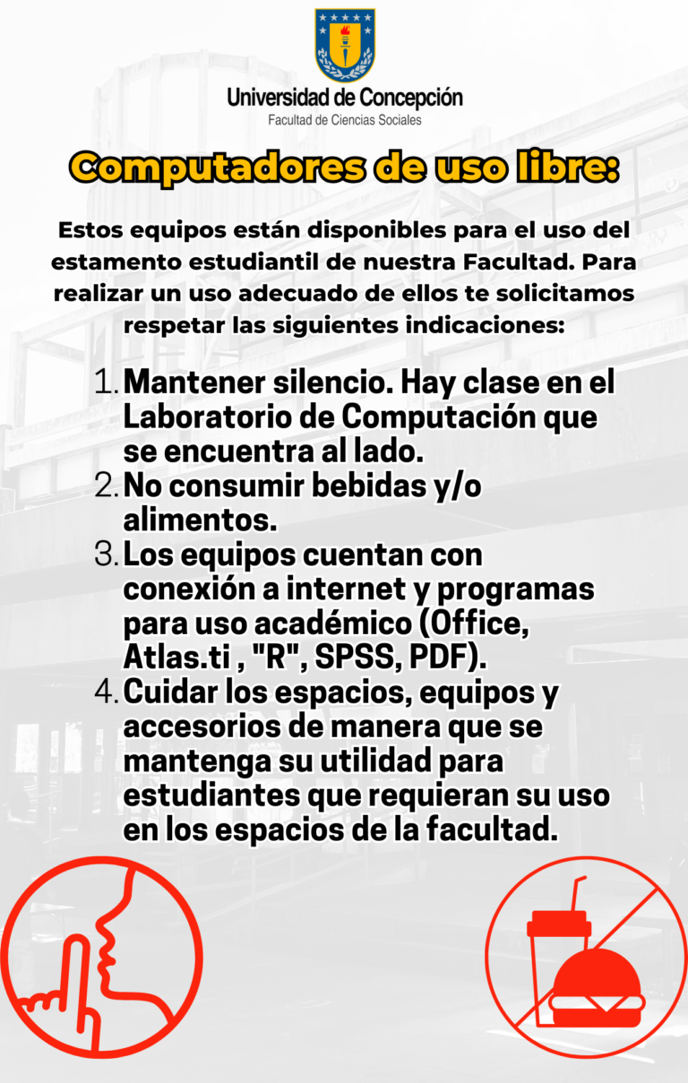 Facultad de Ciencias Sociales UdeC cuenta con computadores de uso libre