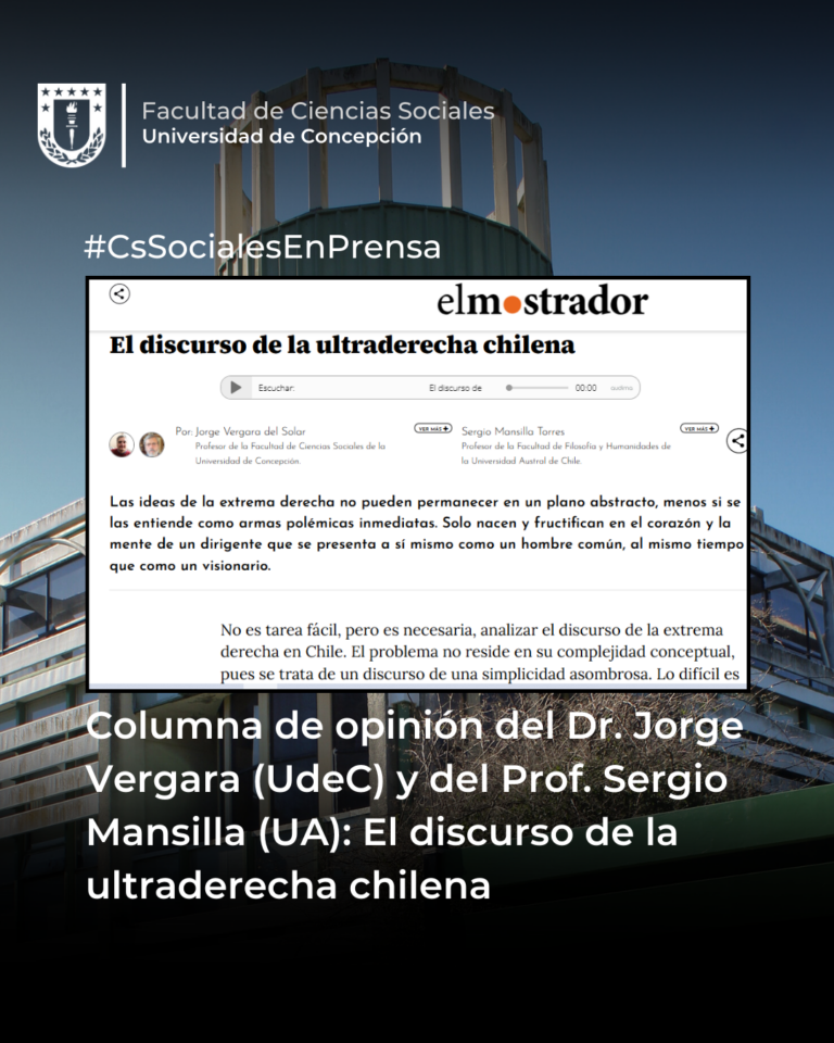 Dr. Jorge Vergara Solar participó en columna de opinión de «El Mostrador»