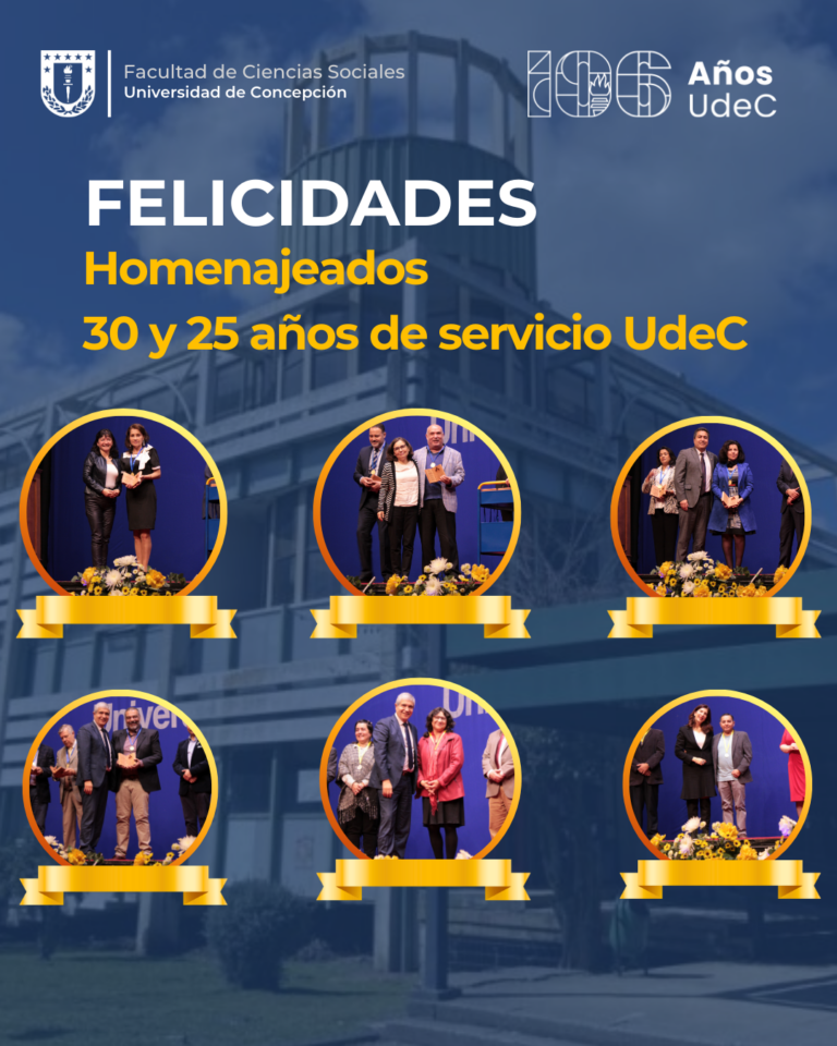 Felicidades a las y los homenajeados por sus 25 y 30 años de servicio
