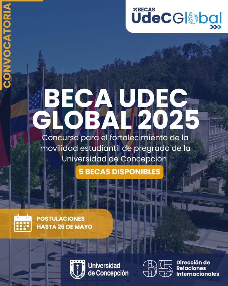 UdeC lanza la Beca UdeC Global para fortalecer la movilidad internacional de estudiantes de pregrado