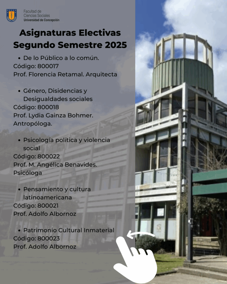 Asignaturas electivas para el Segundo Semestre de 2025