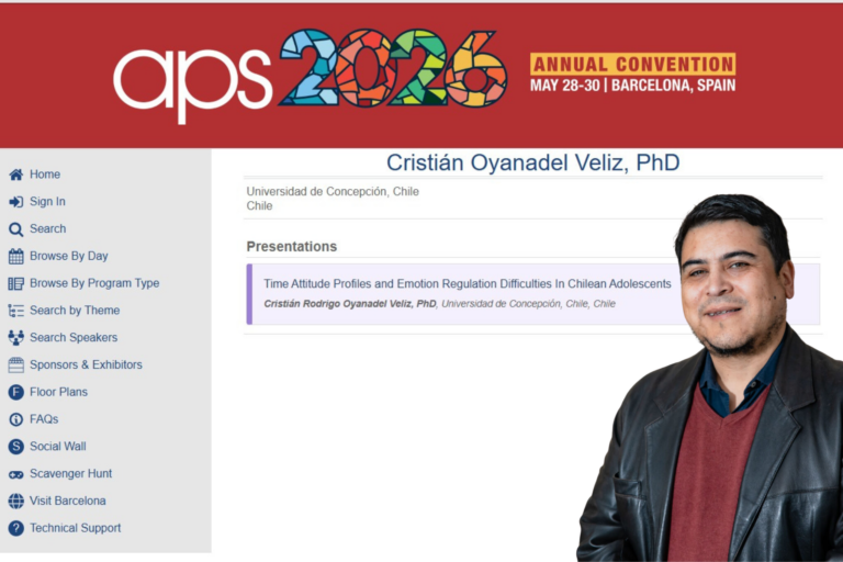 Académico de Psicología UdeC presentó investigación sobre bienestar y regulación emocional adolescente en congreso internacional de Psicología